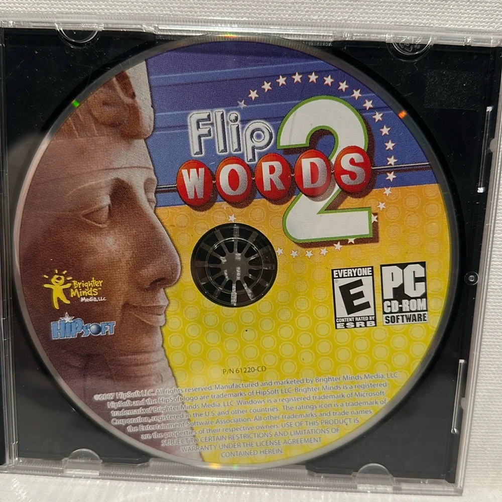 Used Brighter Minds Media Flip Words 2 PC CD-ROM Software.
